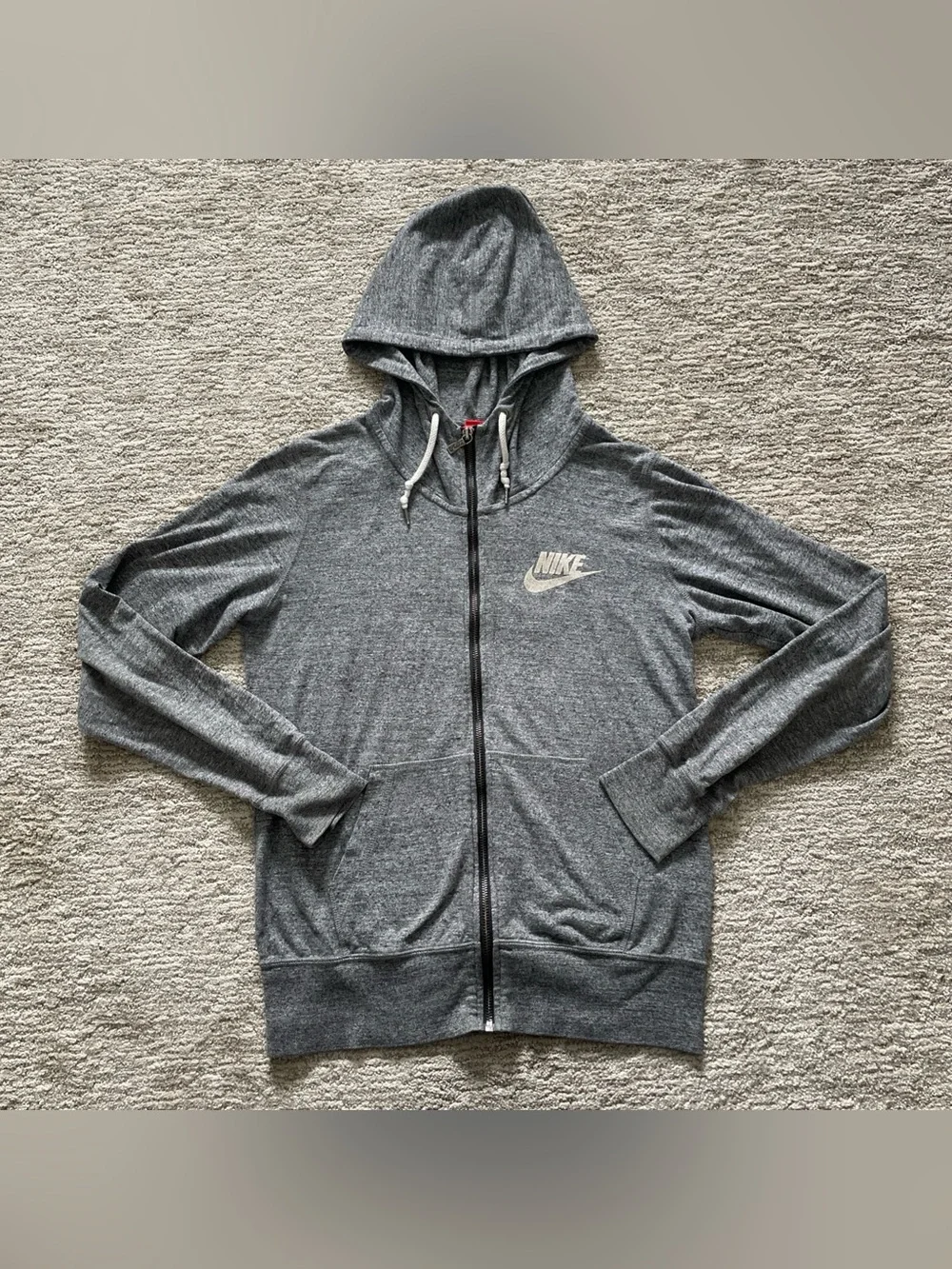 Nike Sportswear Air Max Full Zip Hoodie Jacket Gray Women’s Medium Lightweight